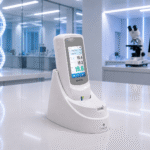 digital-portable-hemoglobin-meter-gp-101a-on-bluetooth-charging-dock